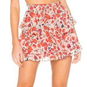 Manya Skirt in Red Floral
MISA Los Angeles size Large